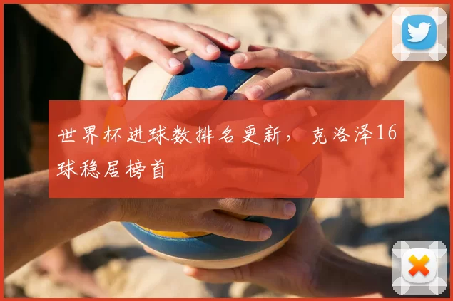 世界杯进球数排名更新，克洛泽16球稳居榜首