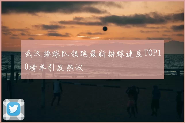 武汉排球队领跑最新排球速度TOP10榜单引发热议